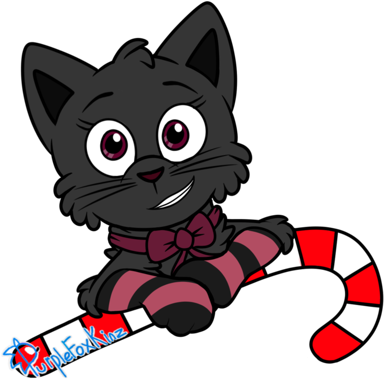 Candy Cane Ych 6 By Purplefoxkinz - Cartoon (861x927)