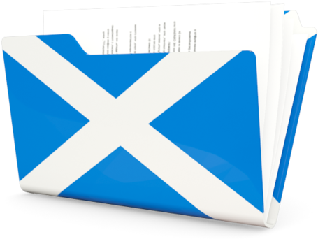 Illustration Of Flag Of Scotland - Electric Blue (640x480)