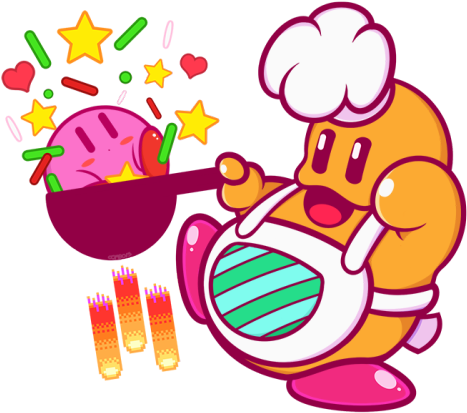 Chef Kawasaki For The Kirby Boss Collab, Organized - Chef (500x429)