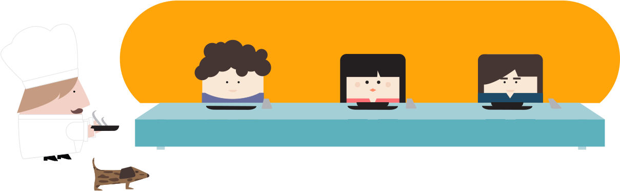 Now You And Your Guests Can Relax And Enjoy The Feeling - Cartoon (1216x381)