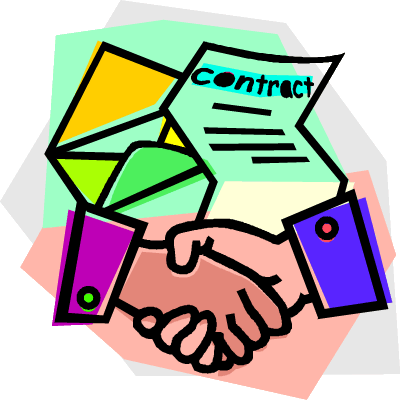 Contract Signing Clipart (400x400)