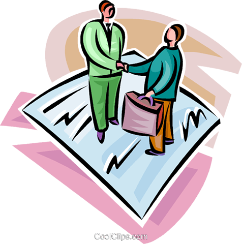 Two Businessmen Agreeing To A Contract Royalty Free - Two Businessmen Agreeing To A Contract Royalty Free (476x480)