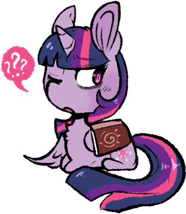 Urbanqhoul, Chest Fluff, Female, Folded Wings, Mare, - Cartoon (426x448)