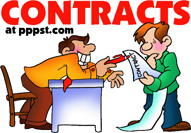 Contracts Illustration - Discharge Of Contract Ppt (648x467)