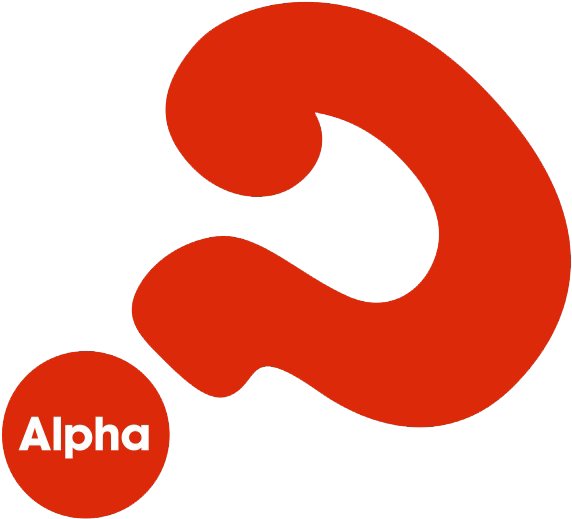 Alpha Logo Connection Community Church Rh Justshowup - Alpha Logo Transparent Background (582x527)