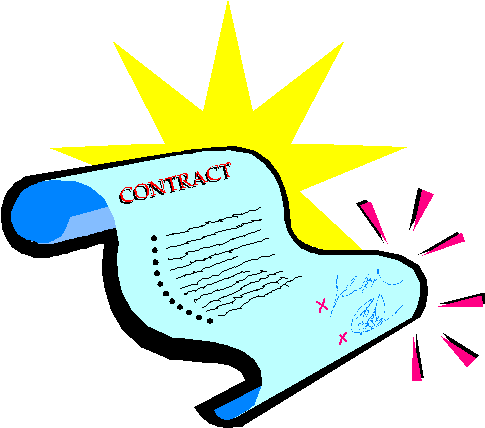 Website For Venue Contracts - Contract Images Clip Art (490x441)