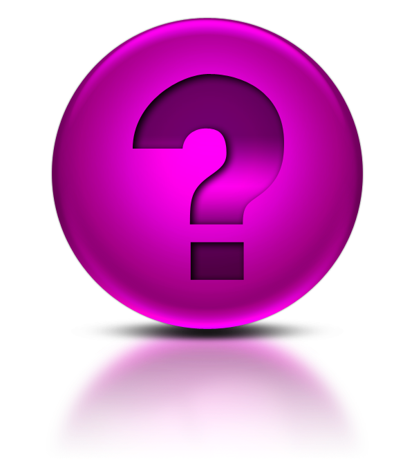 073450 Pink Metallic Orb Icon Alphanumeric Question - Icon (600x700)