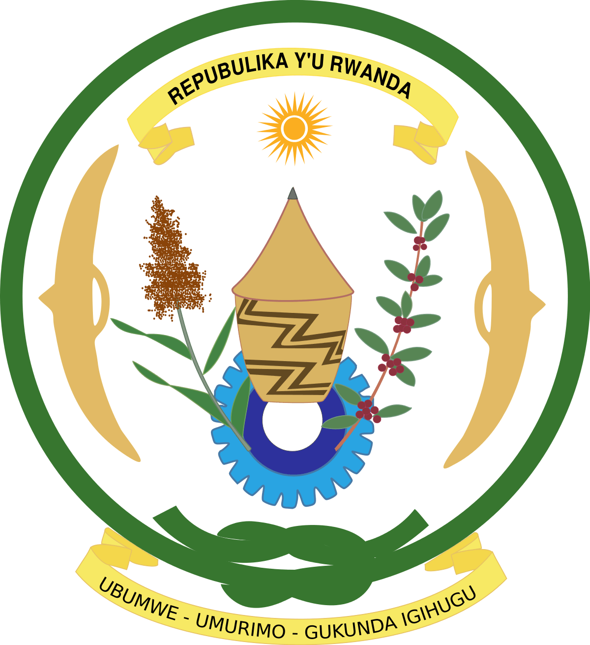 Lab Technician - Rwanda Coat Of Arms (1200x1311)