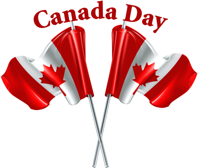 Clip Art And Fun Facts About Canada Day - Canada Day Flag Clip Art (640x545)