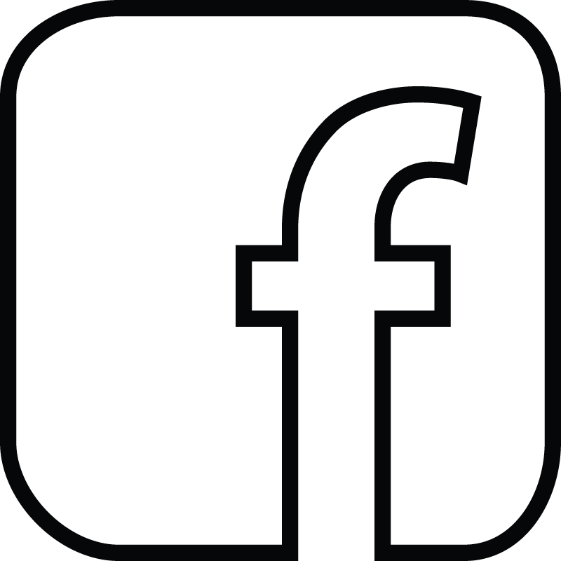 Facebook Logo Clipart Black And White - Facebook Vector Logo White (800x800)