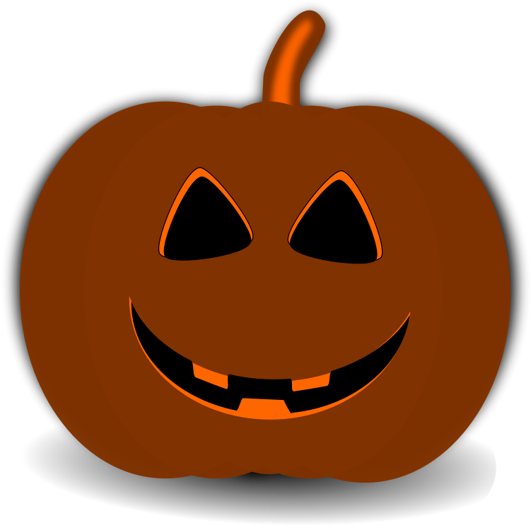Illustration Of A Jack O Lantern - Glückliches Halloween 03b1 Postkarte (755x800)