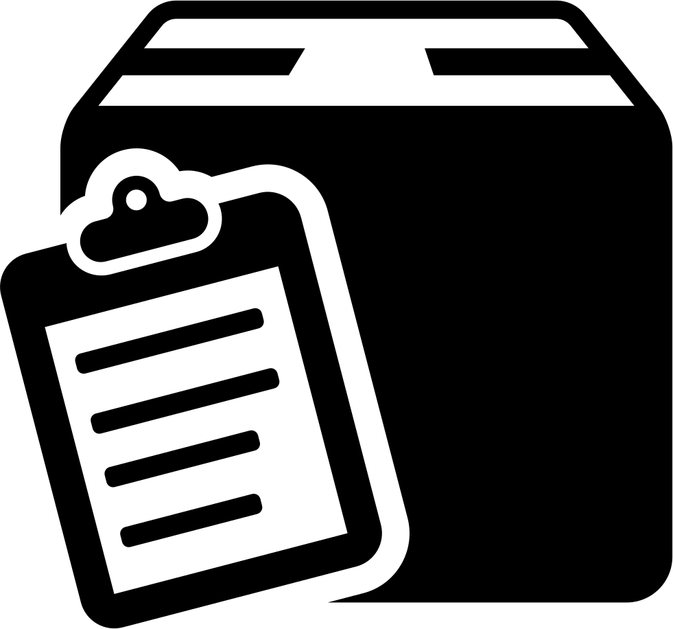 Commercial Delivery Symbol Of A List On Clipboard On - Delivery Icon Png Orange (981x916)