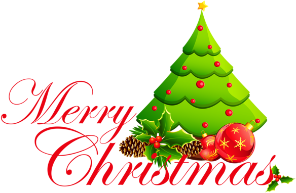 Transparent Merry Christmas Tree - 5'x7'area Rug (600x402)