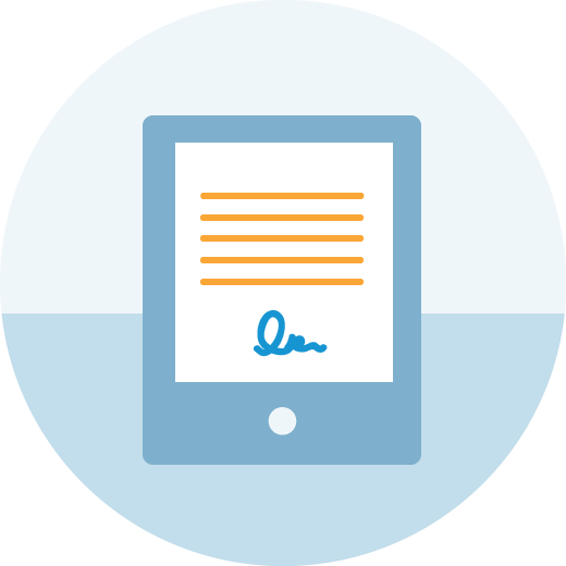 Contract Management Icon - Digital Contract Icon (520x520)