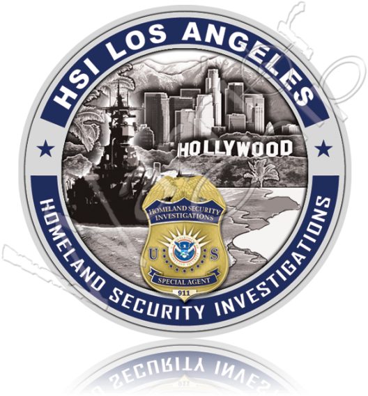 Homeland Security Investigations Hsi Los Angeles - Cbp Officer Patch (540x600)