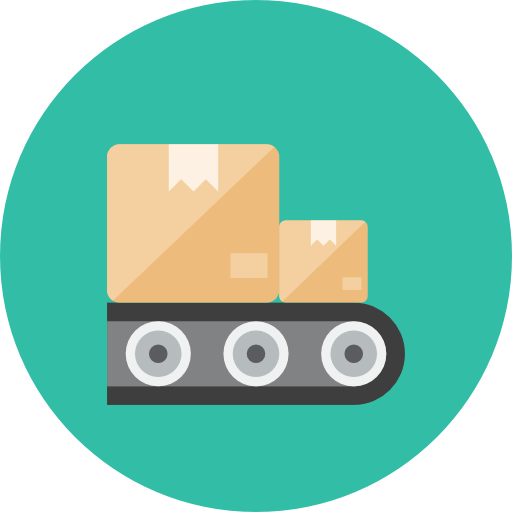 Smart Contract, The Order Is Confirmed By The Manager - Conveyor Icon (512x512)