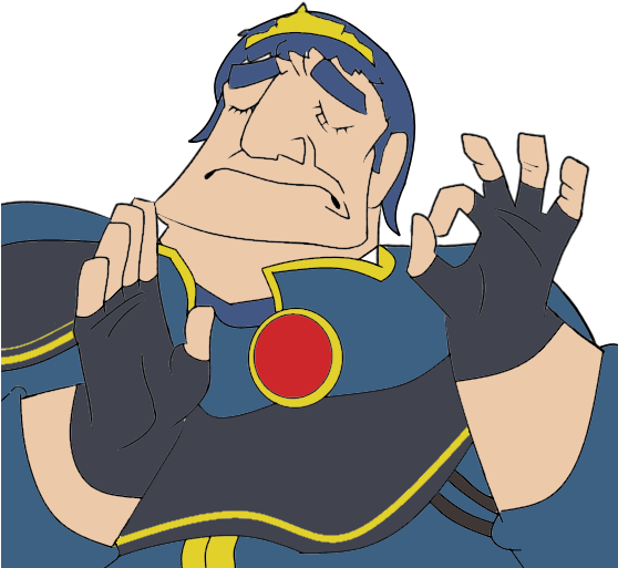 Super Smash Bros - Fire Emblem Just Right (557x605)