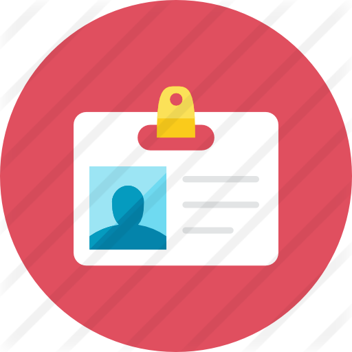 Id Card - Blue Circle Email Symbol (512x512)