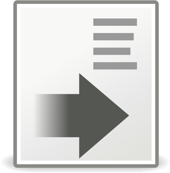 Format Indent More Clip Art At Clker - Clip Art (594x596)