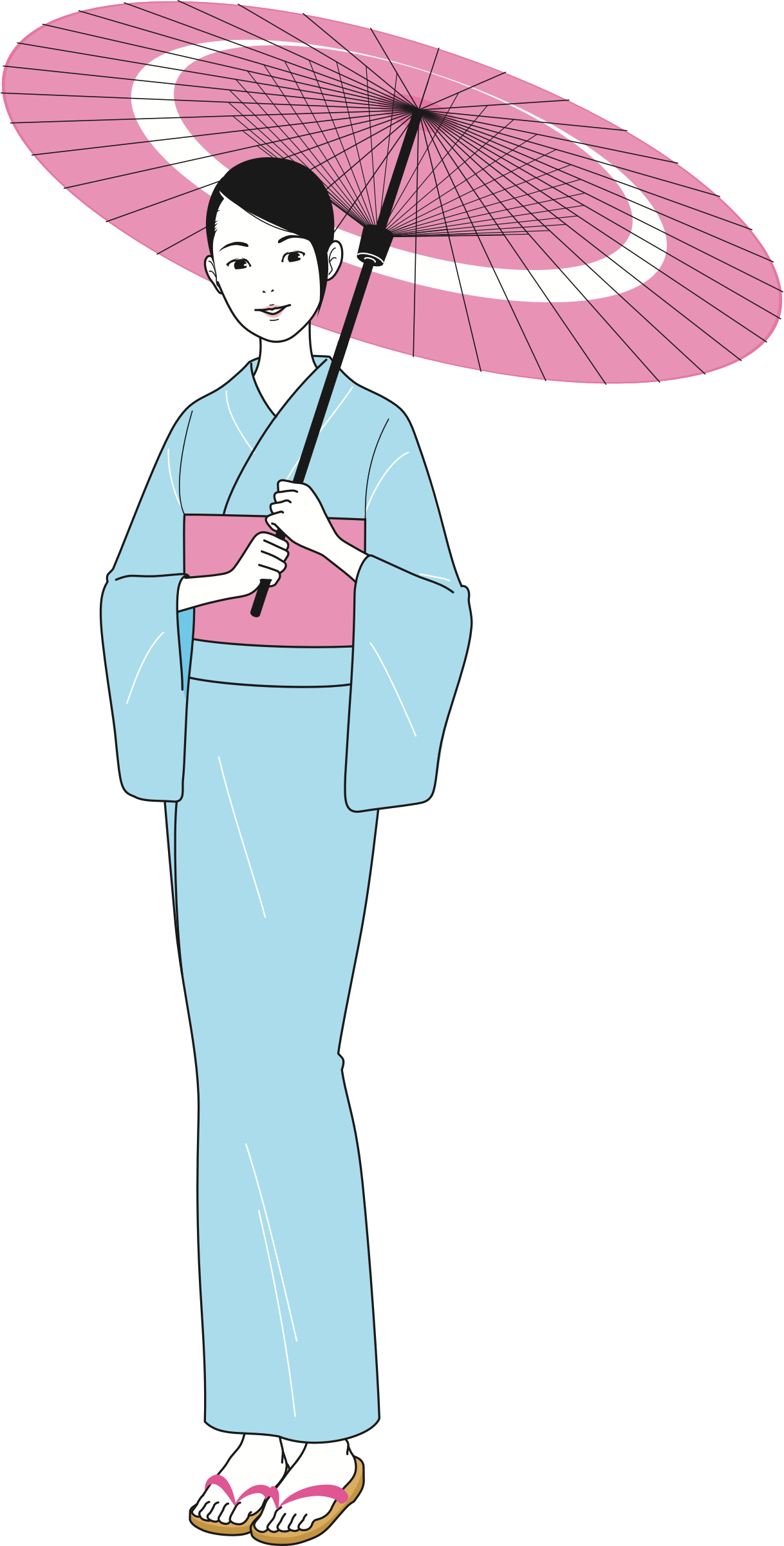 Big Image - Kimono Clipart (1218x2399)