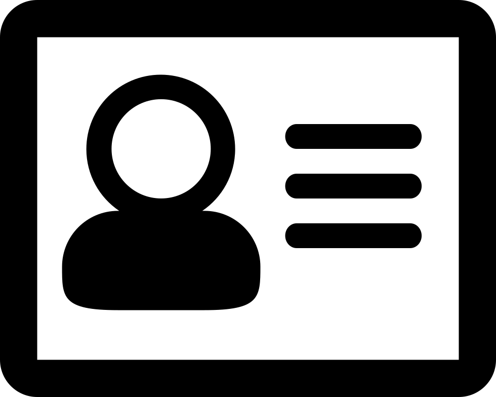 Corporate Identity Card Comments - Identity Icon Png (980x784)