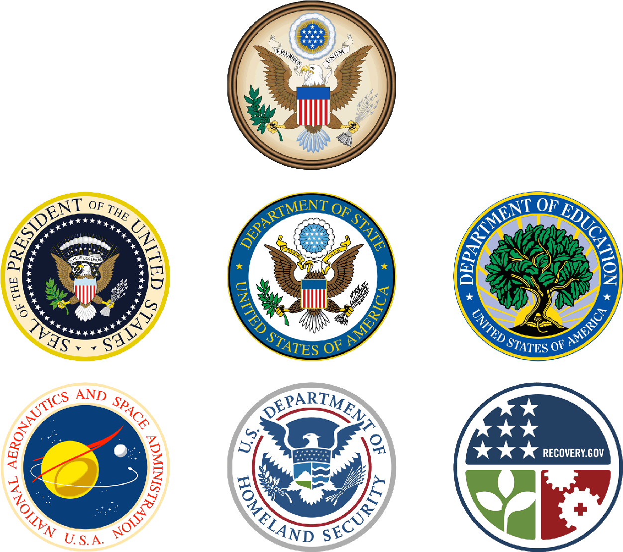 Great Seal Of The United States And Seals For The President, - Seal Of The United States (1280x1137)
