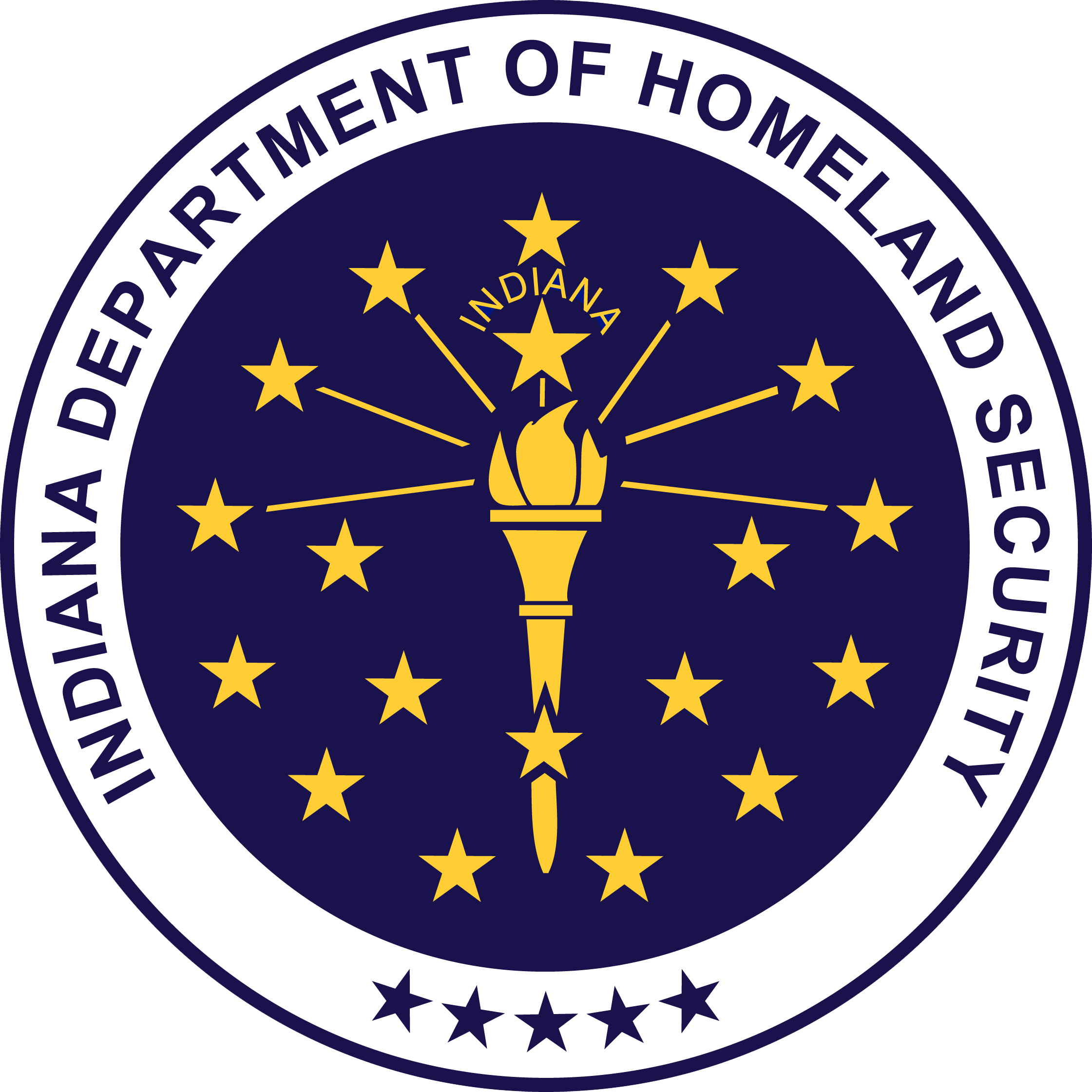Indiana Department Of Homeland Security - Indiana State Flag (2241x2241)