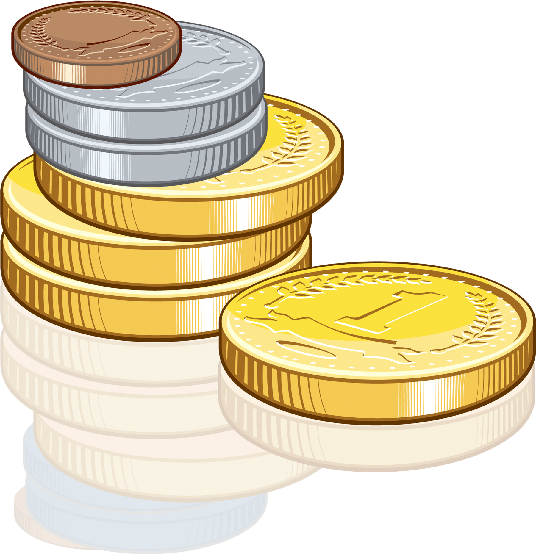 Money Clipart Uk - Coins Clipart Png (1944x1939)