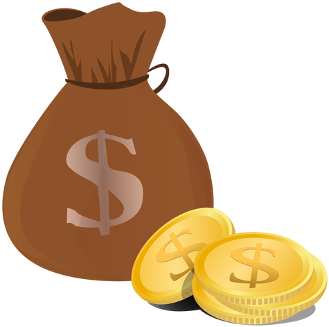 Stack Of Money Clipart Transparent - Bolsa Con Monedas De Oro Png (512x512)