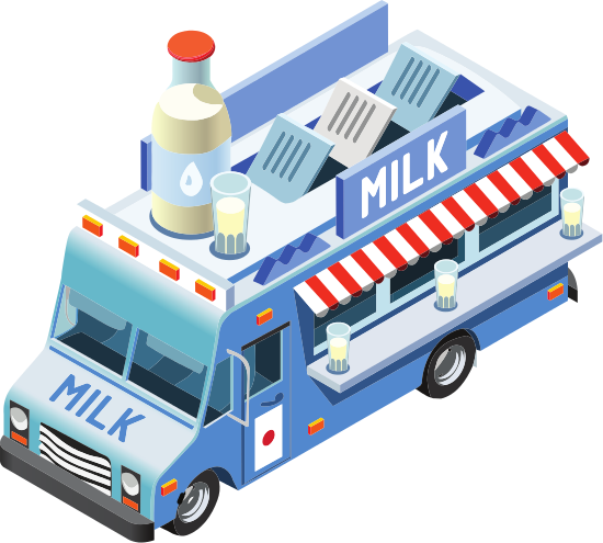 Isometric Food Truck - Model Car (550x495)