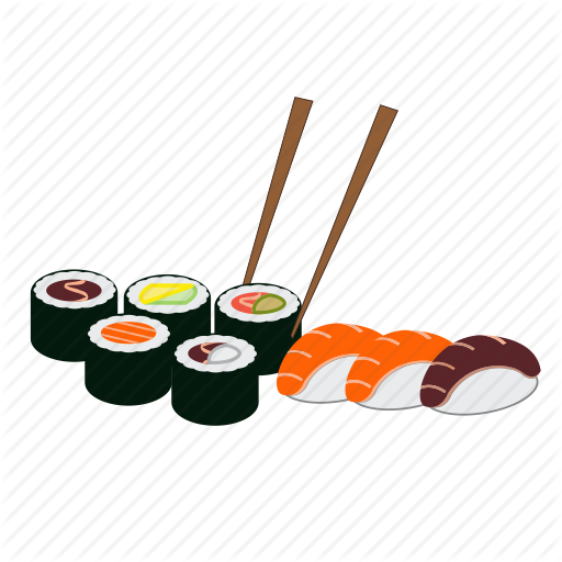 Sushi Isometric Icon Stock Vector - California Roll (512x512)