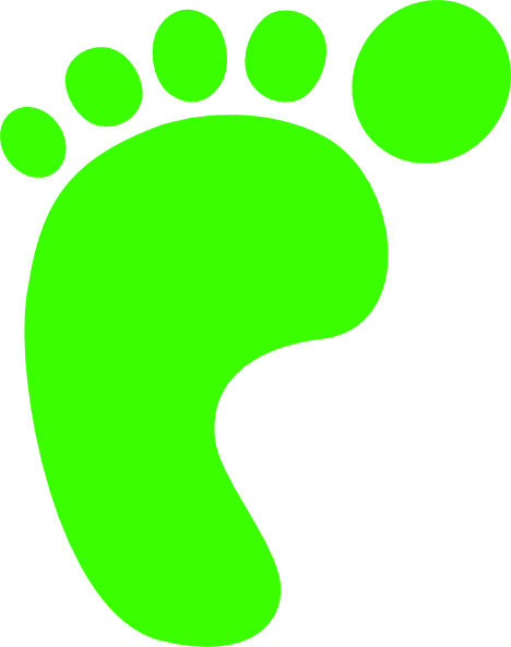 Lime Green Foot Prints (468x593)