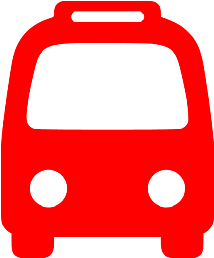Red Bus 3 Icon Free Red Bus Icons - Bus Icon (512x512)