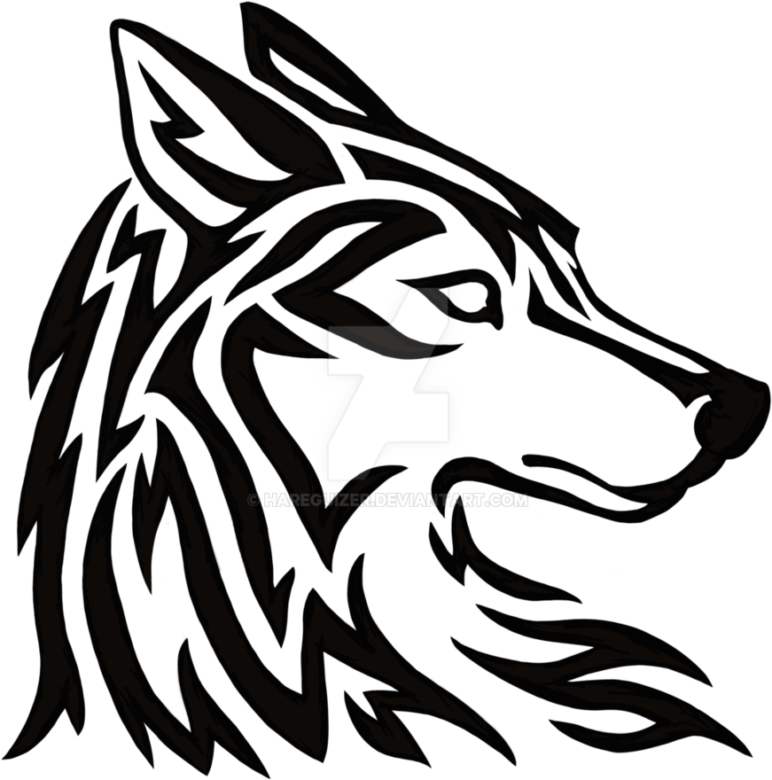 This Is The Latest Piece I'm Working On - Tribal Husky (894x894)