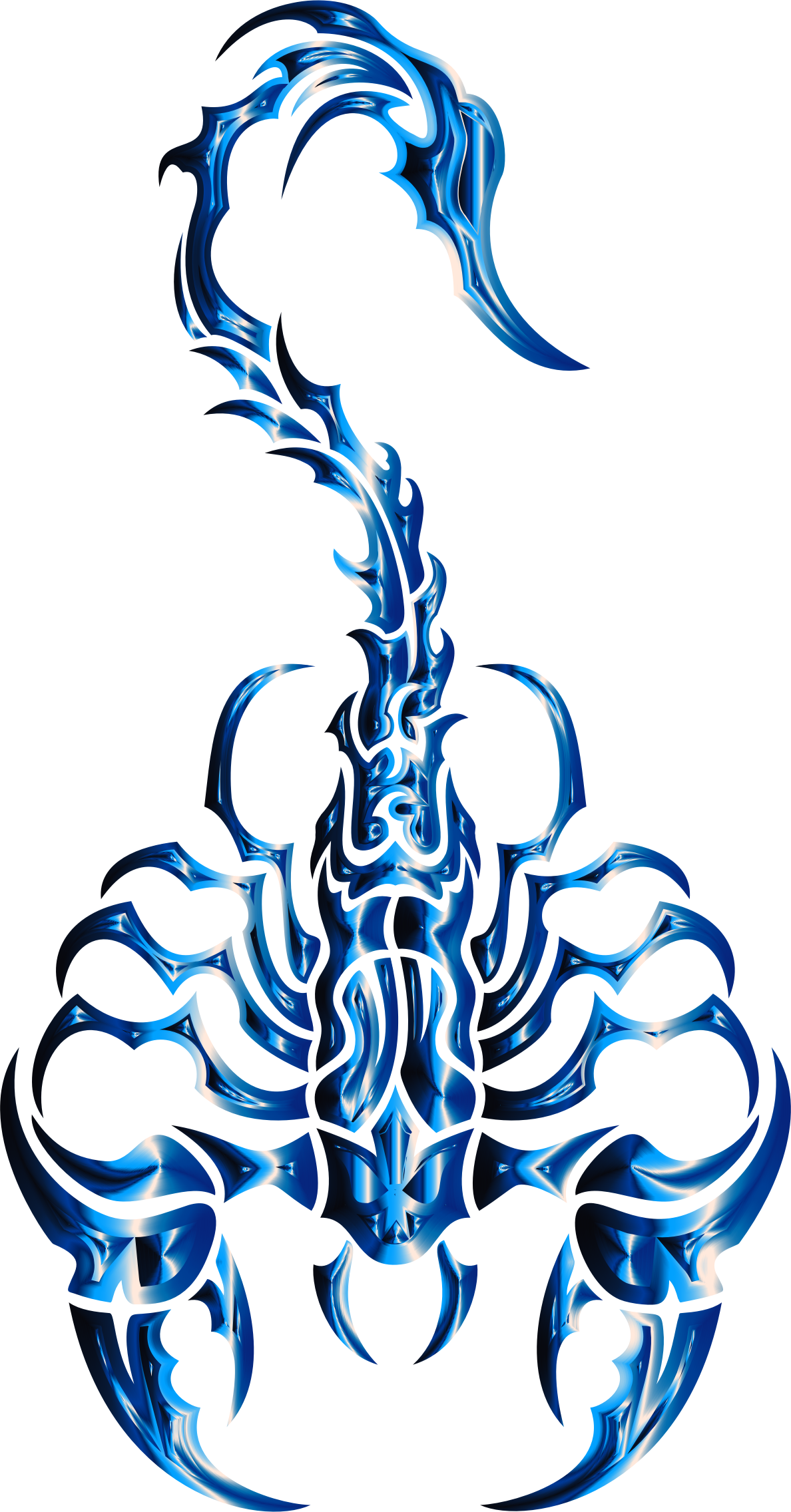 Tribal Scorpion Cobalt - Scorpion Tribal (1188x2272)