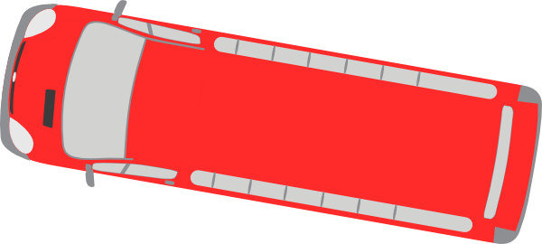 Top View Bus Png (600x270)