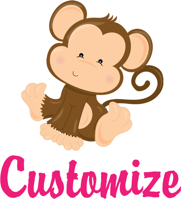 Favorite - Custom Monkey Round Ornament (700x700)