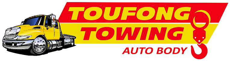 Toufong Towing Official Logo Stroke White - Toufong Towing And Autobody, Inc (784x235)