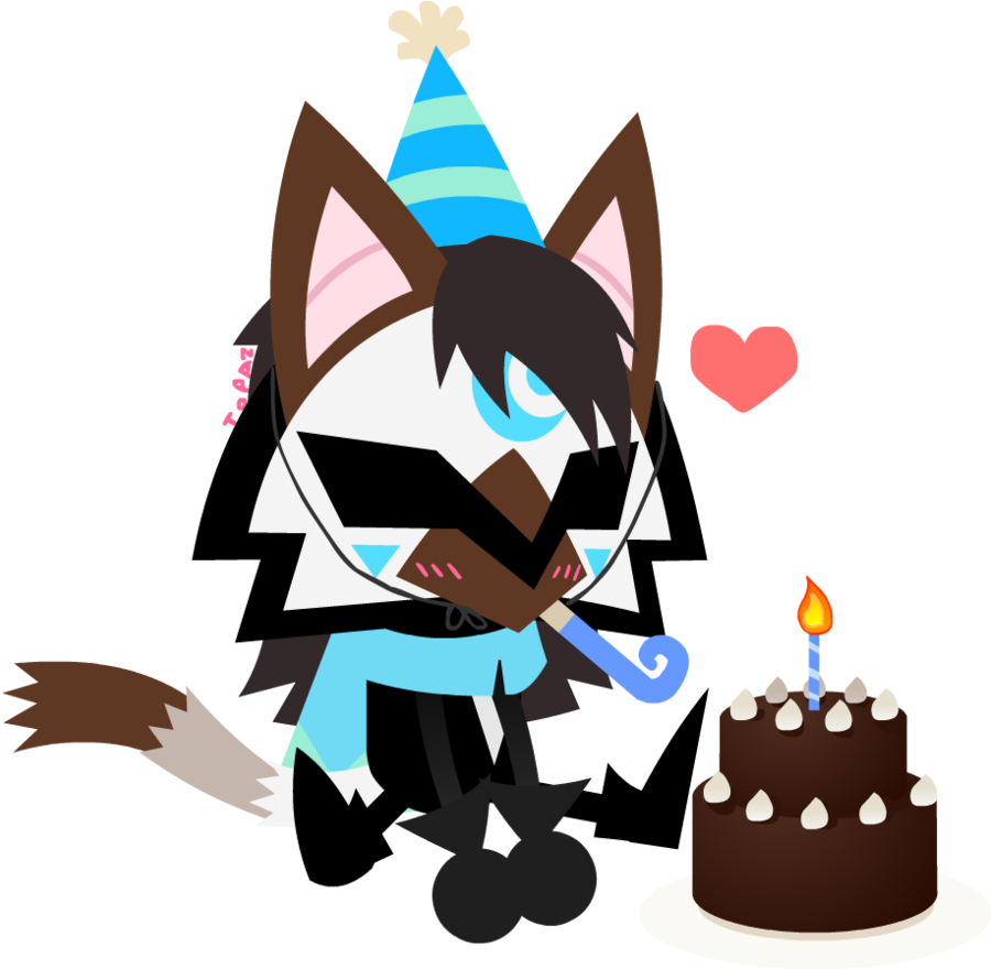 Happy Birthday Myself By Topaz The Crosscat73 - Birthday Cake (908x879)