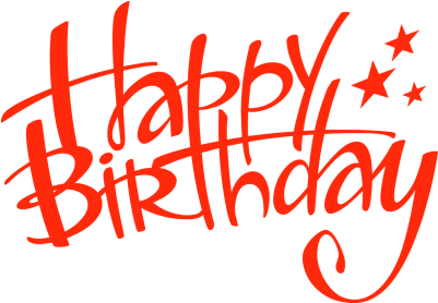 Happy Birthday Handwritten - Happy Birthday Stylish Text (400x400)