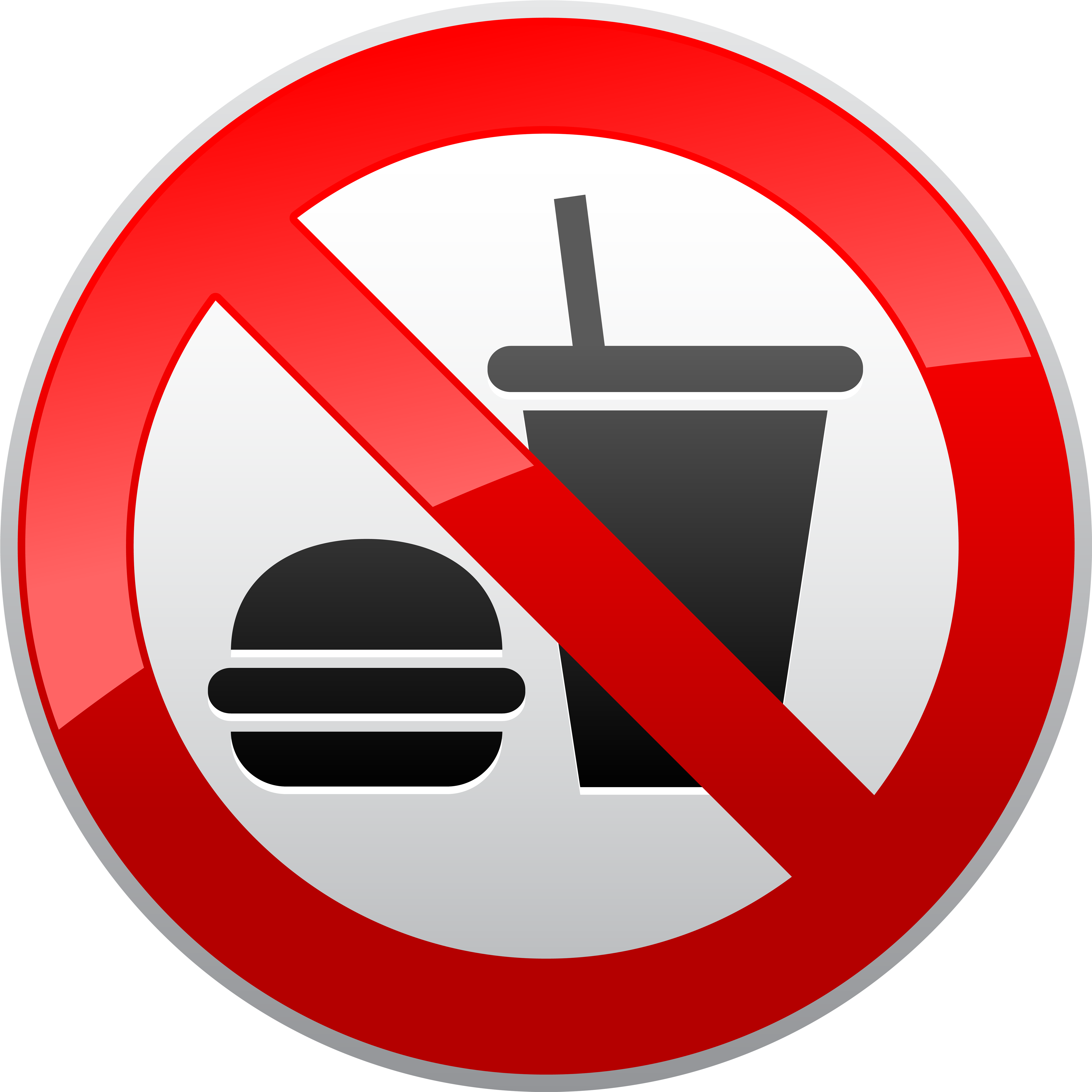 No Drinking Cliparts - Interdiction De Manger Et Boire (5000x5000)