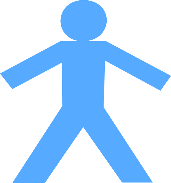 Clip Art One Person (558x595)