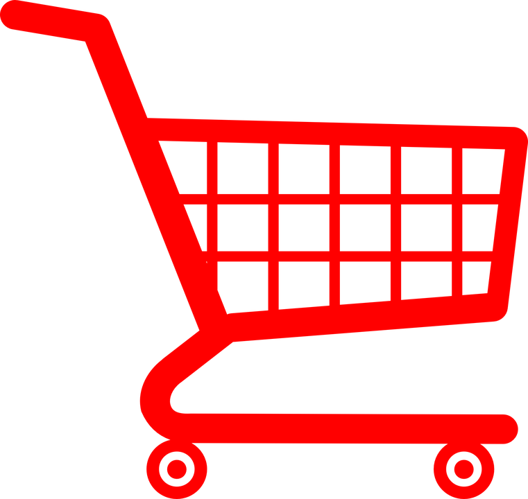 Clip Art Of Street Food Retail Thin Line Icon - Shopping Cart Logo Png (761x720)