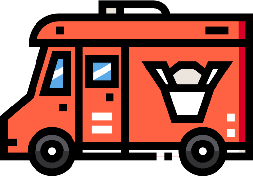 Receive Food Delivery - Food Truck Gif (512x420)