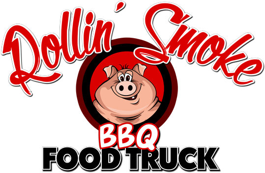 Smoke Clipart Truck Smoke - Rollin Smoke Bbq Food Truck (610x413)