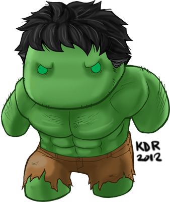Thor - Hulk Chibi (338x400)