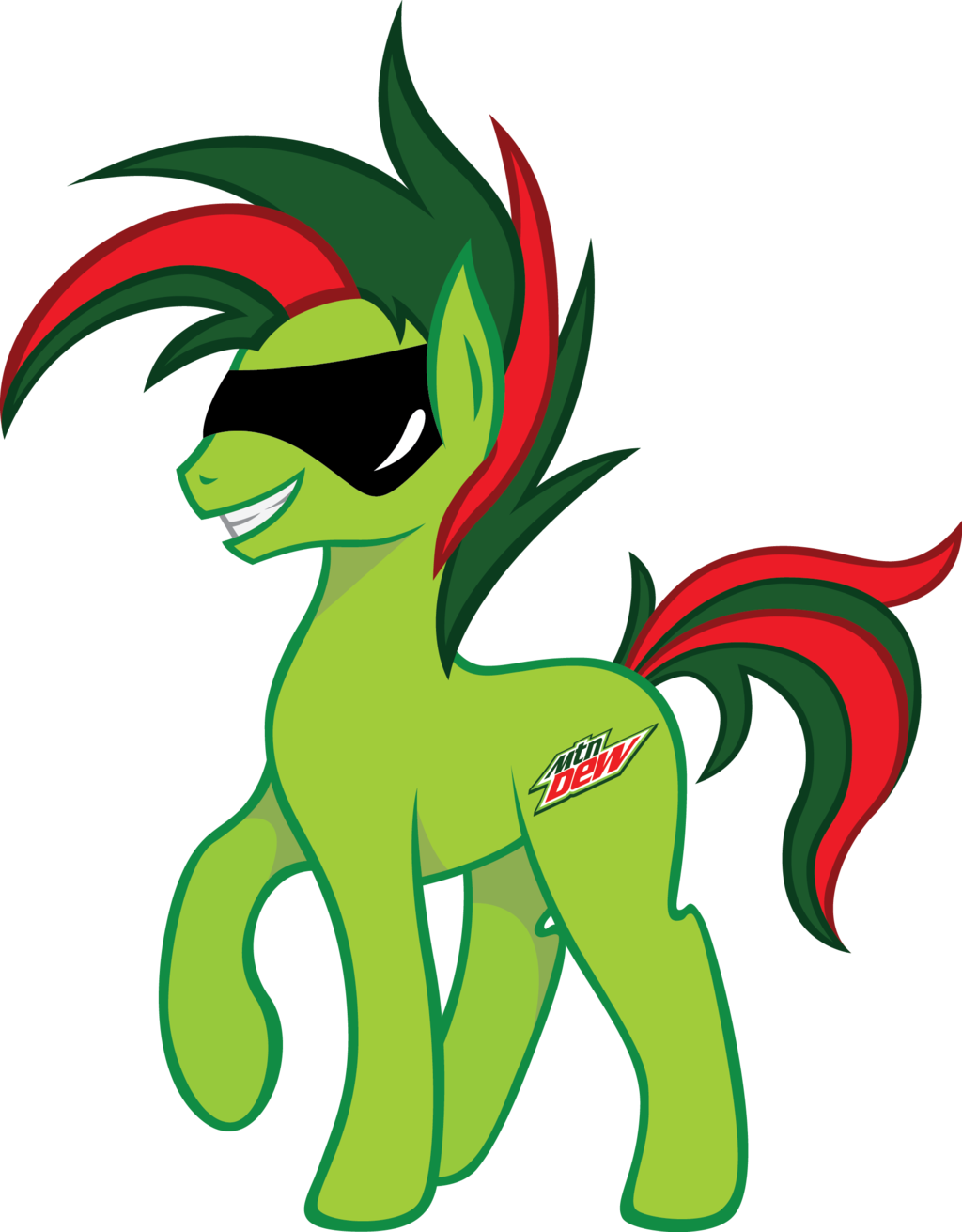 Mountain Dew Pony By Blueaquamarinespark - Mt Dew Transparent Background Png (1024x1311)