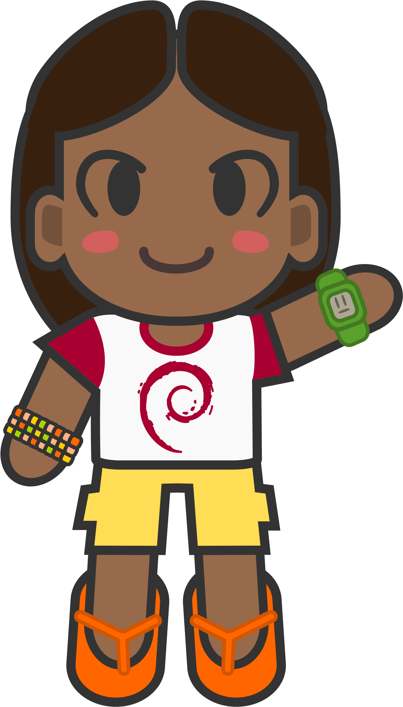 This Free Icons Png Design Of Kawaii Hacker - Programmer (1412x2400)