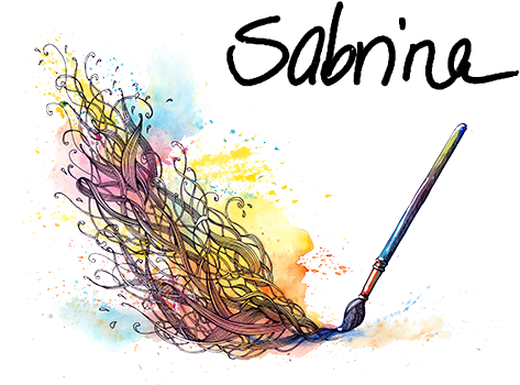 Unterschrift Sabrina - Art Print: Okalinichenko's Drawing, 61x46cm. (500x400)