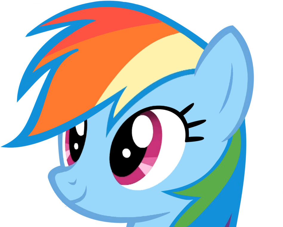 Good Ol' Rainbow Dash By Kuren247 - Rainbow Dash Just Sitting (1032x774)